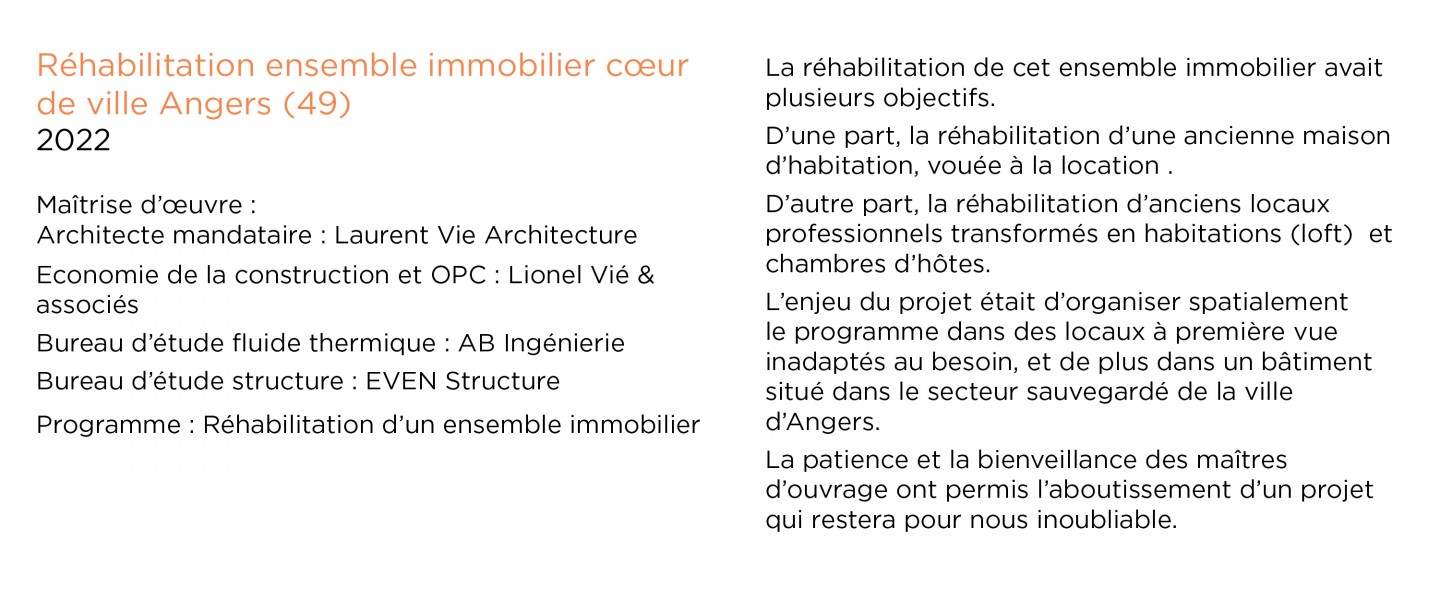 Laurent Vié - Réaménagement ensemble immobilier cœur de ville Angers