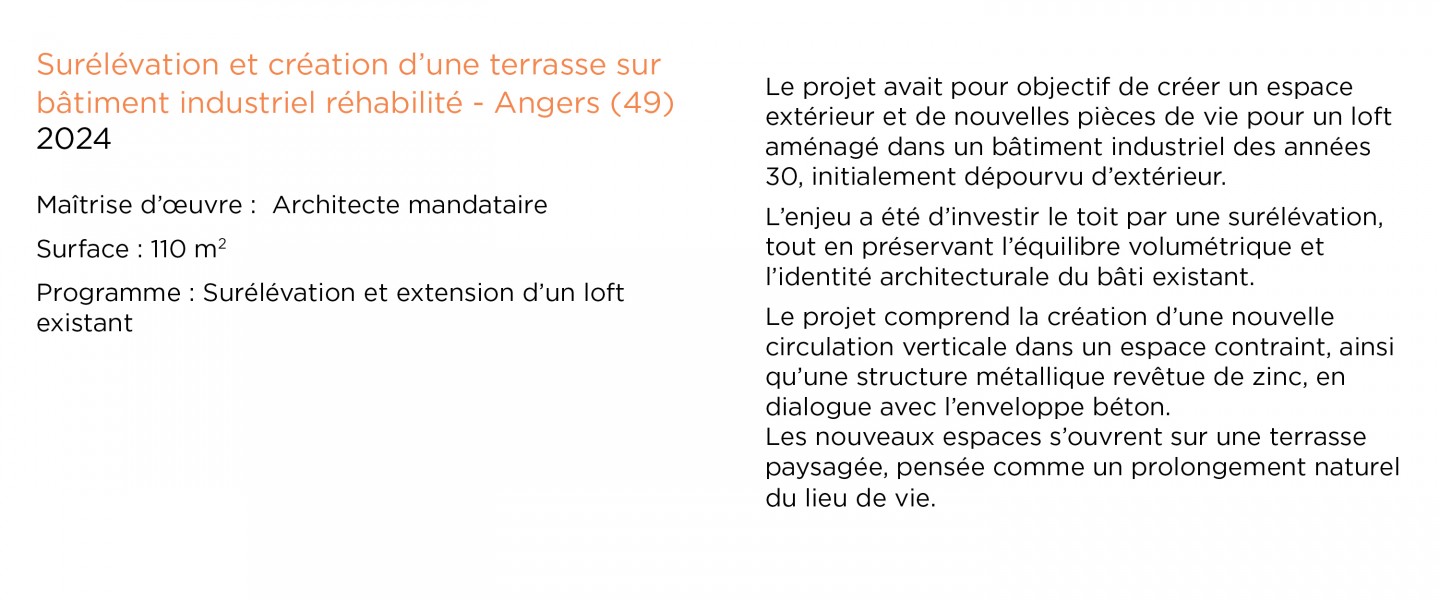 Laurent Vié - Surélévation et extension d’un loft existant