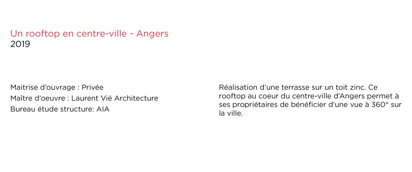 Laurent Vié - Création d'un rooftop sur les toits d'Angers