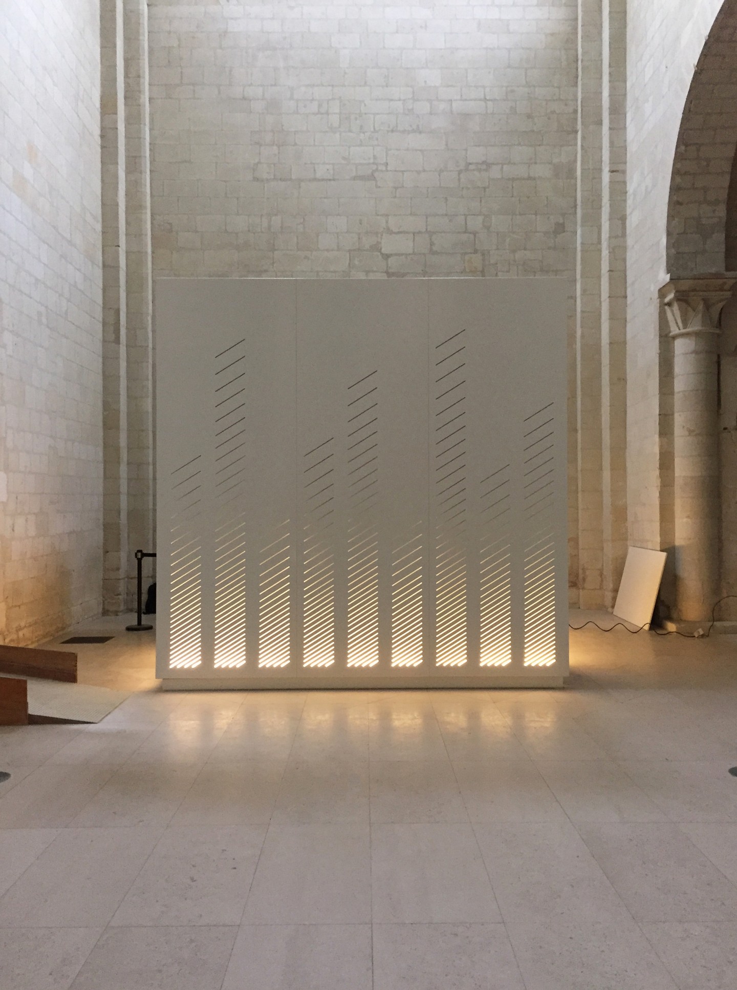 Laurent Vié - Espace d'introduction - Crypte de l'abbatiale de l'abbaye de Fontevraud